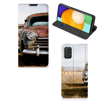 Samsung Galaxy A03s Stand Case Vintage Auto - thumbnail