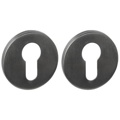 Intersteel Cilinderrozetten verdekt ø52x6mm PVD Antraciet