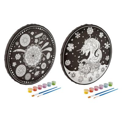 Creative Craft Group Schilderen op nummer rond, 9dlg.