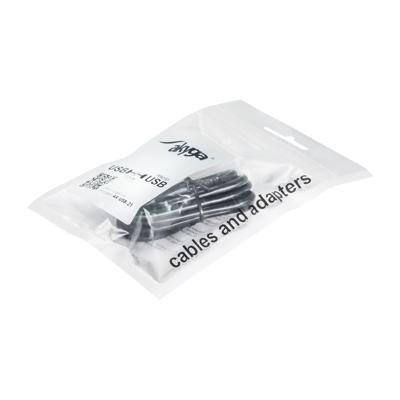Akyga AK-USB-21 USB-kabel USB-A stekker, USB-micro-B stekker 1.00 m Zwart