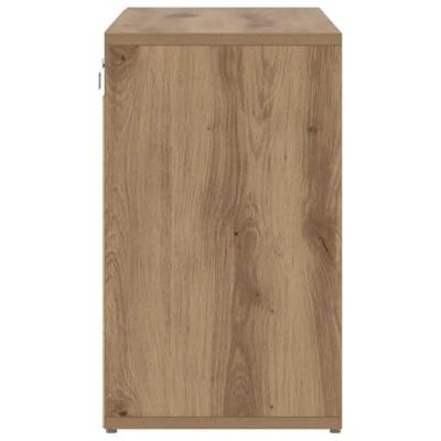 VidaXL Schoenenkast artisan eiken 77,5 x 30 x 51 cm bewerkt hout