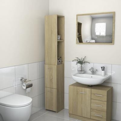 VidaXL Badkamerkast 25x26,5x170 cm bewerkt hout sonoma eikenkleurig