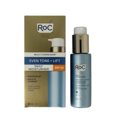 RoC Multi Correxion Even Tone Lift Daily Moisturiser SPF30 50 ml Vochtinbrengende crème Dames