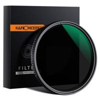 K&F Concept variabel ND filter ND8-2000 super slim 82mm - Nano D serie grijsfilter - thumbnail