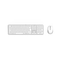 Hama Multi-Device-Tastatur-Maus-Set WKM-550, kabellos, Funk/BT, WS, QWERTZ DE Set met toetsenbord en muis Draadloos QWERTZ, Duits Grijs, Wit - thumbnail