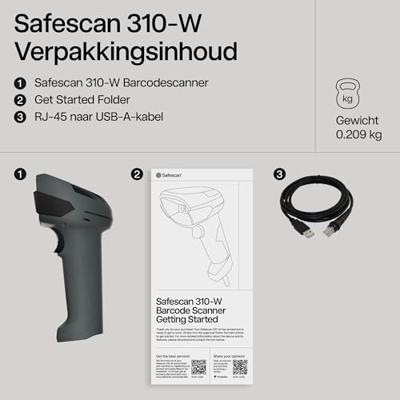 Safescan barcodescanner 310-W Safescan barcodescanner 310-W