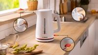 Bosch Wasserkocher 1,7L MyMoment, weiß Waterkoker Oververhittingsbeveiliging Aantal/Volume: 1.7 l Wit - thumbnail