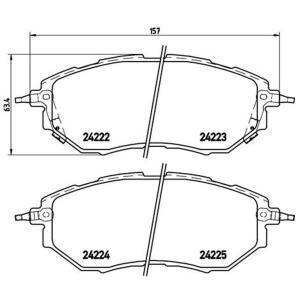 Remblokken set P78017
