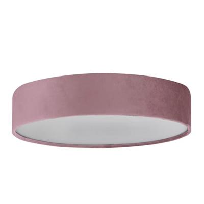 Searchlight PlafondlampDrum Pleat 50cm velvet roze - 23298-3PI