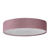 Searchlight PlafondlampDrum Pleat 50cm velvet roze - 23298-3PI - thumbnail