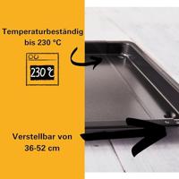 Teglia da forno regolabile - BIRKMANN - EASY BAKING - Acciaio al carbonio - Antiaderente - 36-52 x 33 x 3 cm - thumbnail