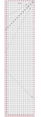 Fiskars patchwork liniaal transparant 60 x 15 cm