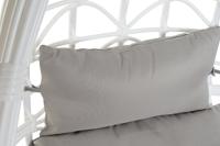 Hangende tuinstoel DKD Home Decor 90 x 70 x 110 cm Grijs Metaal Synthetische rotan Wit - thumbnail
