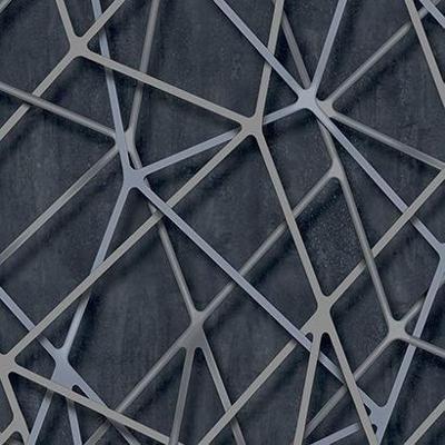 Dutch Wallcoverings Behang Galactik Dessin Zwart/Grijs M247-01