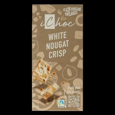 White nougat crisp vegan bio 80 Gram