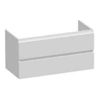 Brauer Joy - Onderkast - 100 cm - met 2 Softclose Lades Greeploos en 1 Sifon Uitsparing - Mat Wit - thumbnail