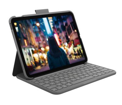 Keyboard Case voor iPad + Logitech 920-011426 Grijs Qwerty Spaans