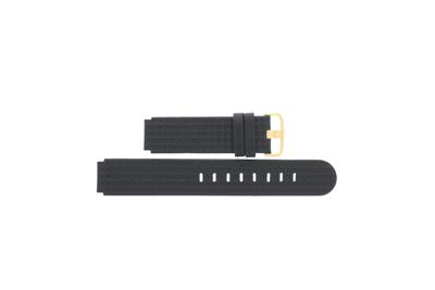 Horlogeband Jacob Jensen 414 / 410 Rubber Zwart 17mm Horlogeband Jacob Jensen 414 / 410 Rubber Zwart 17mm