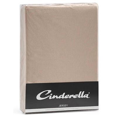 Cinderella topper hoeslaken jersey 180x200/210 taupe Cinderella topper hoeslaken jersey 180x200/210 taupe
