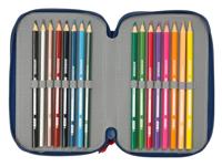 Schooletui met Accessoires Super Mario Trick Rood Donkerblauw 12,5 x 19,5 x 5,5 cm 37 Onderdelen - thumbnail