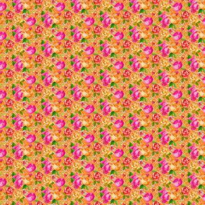 Vaessen Creative • coco-ton katoen stof 45x50cm so cute oranje bloemen motief