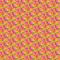 Vaessen Creative • coco-ton katoen stof 45x50cm so cute oranje bloemen motief - thumbnail