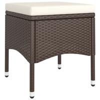 5-delige Loungeset poly rattan bruin - thumbnail