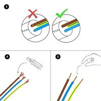 ROL 10 Meter strijkijzersnoer JUTE 3X0.75mm - thumbnail