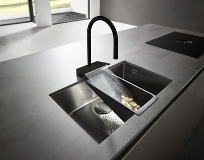 Hansgrohe Aquno Select M81 ééngreeps keukenkraan 170, uittrekbare vuistdouche, 3jet, mat zwart