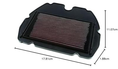 K&N vervangbaar luchtfilter replac. filter ha-6091