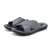 Mannen zomer pantoffels zachte zolen sandalen binnen en buiten strand casual antislip slippers grootte: 41 (grijs) - thumbnail