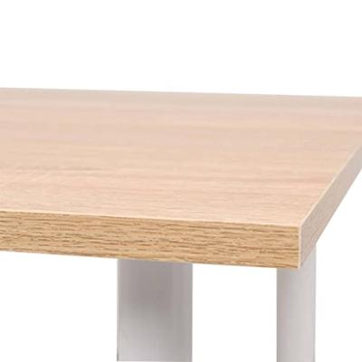 VidaXL Eettafel 120x60x73 cm eikenkleur en wit VidaXL Eettafel 120x60x73 cm eikenkleur en wit
