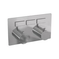 Brauer Chrome Edition - 3 Weg - Inbouwthermostaat - Drukknoppen - In/afbouwdelen - Chroom - thumbnail