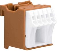 Hager KN06P Klemblok Bruin, Wit 6-polig 63 A 230 V - thumbnail