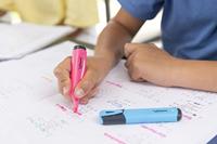 Markeerstift maped set à 6 standaard kleuren - thumbnail