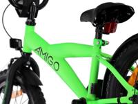 AMIGO Explorer 18 Inch Jongens Terugtraprem Groen/Zwart - thumbnail