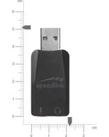 Microfoonontvanger SpeedLink SPEEDLINK SL-8850-BK-01 VIGO - Soundkarte - Stereo Zendmethode:USB - thumbnail