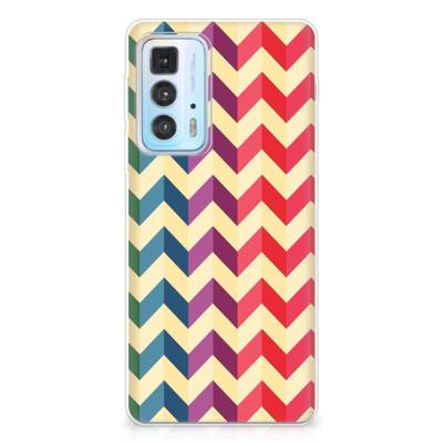Motorola Edge 20 Pro | TPU bumper | Zigzag Multi Color Motorola Edge 20 Pro | TPU bumper | Zigzag Multi Color
