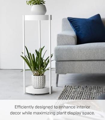 Yamazaki Plantenrek Binnen met Wielen - Tower - Wit