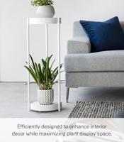 Yamazaki Plantenrek Binnen met Wielen - Tower - Wit - thumbnail