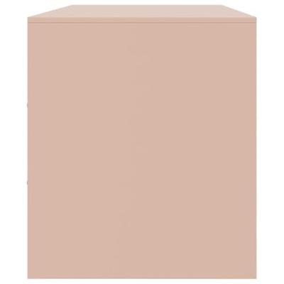 Tv-meubel 99x39x44 cm staal roze