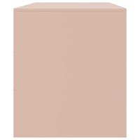 Tv-meubel 99x39x44 cm staal roze - thumbnail