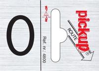 Route alulook 25 x 44 mm Sticker pick up cijfer 0 Pickup - Pickup - thumbnail
