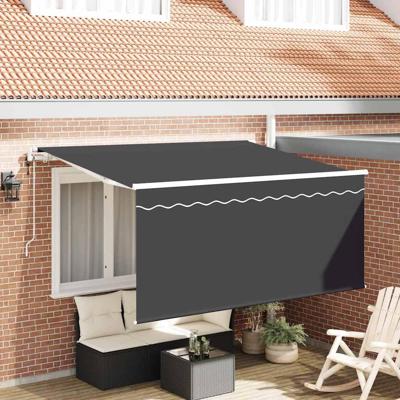 VidaXL Inklapbaar zonnescherm antraciet 300 x 200 cm VidaXL Inklapbaar zonnescherm antraciet 300 x 200 cm