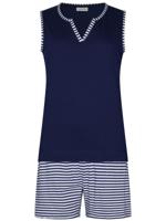 Duurzame gestreepte shortama Pastunette - thumbnail