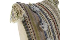 Kussenhoes DKD Home Decor Multicolour Franjes 50 x 1 x 50 cm - thumbnail