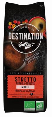 Destination Koffie stretto gemalen bio (250 gr)