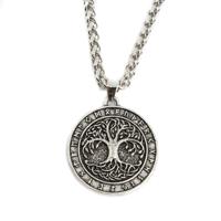 Viking Hanger Noorse Levensboom - Yggdrasil - met Runen - thumbnail