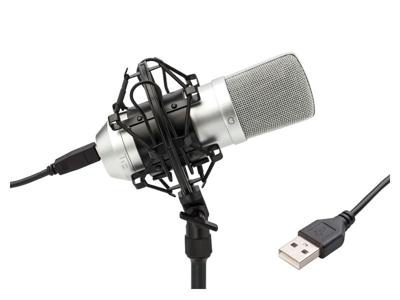 Tie Studio Condenser Mic WH USB-studiomicrofoon Kabelgebonden Incl. shockmount, Incl. kabel Tie Studio Condenser Mic WH USB-studiomicrofoon Kabelgebonden Incl. shockmount, Incl. kabel