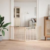 Hondenhek inklapbaar 2 panelen 160 cm populierenhout - thumbnail